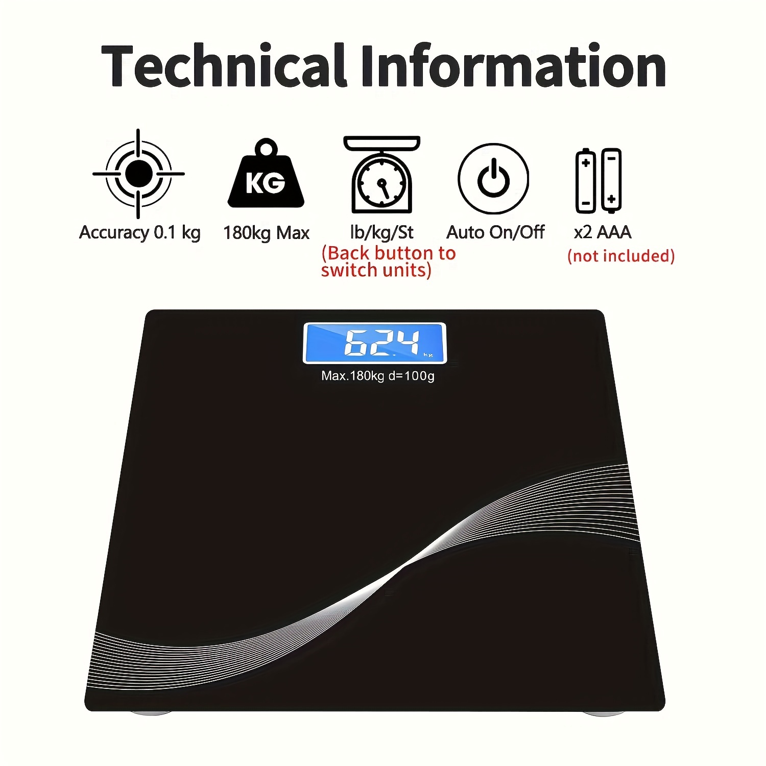 Bathroom Scale For Body Weight Weight Scales Digital - Temu