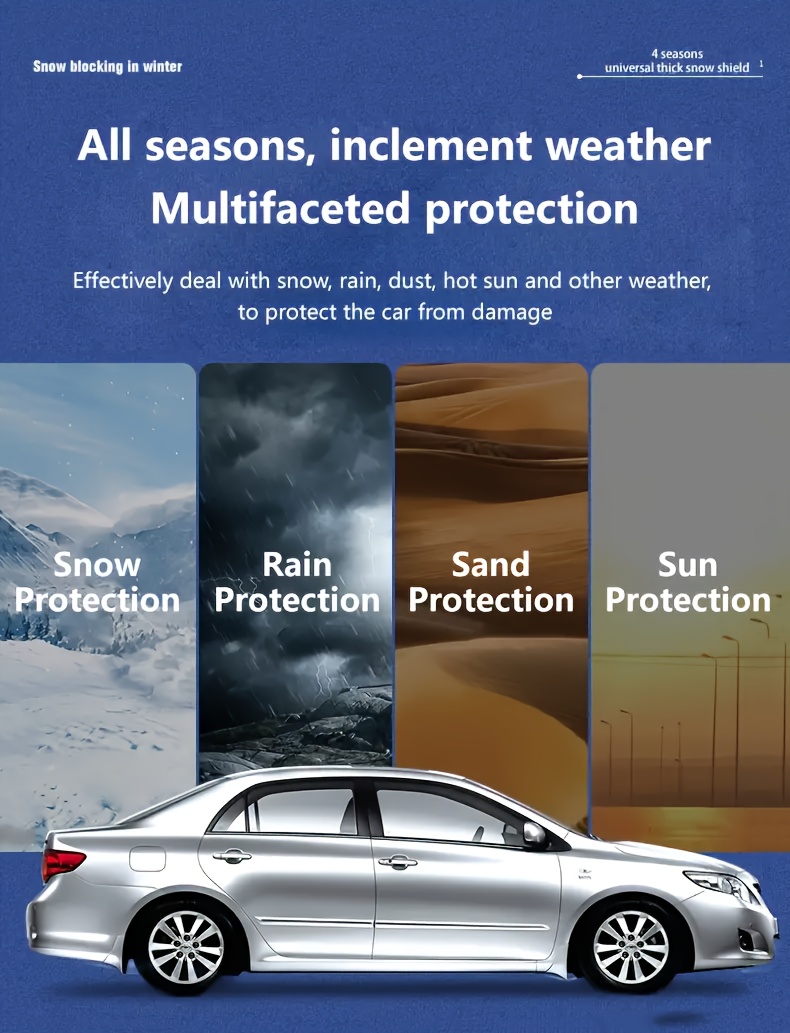 Erweiterte Windschutzscheibe Sonnenschutz Auto Frostschutz - Temu