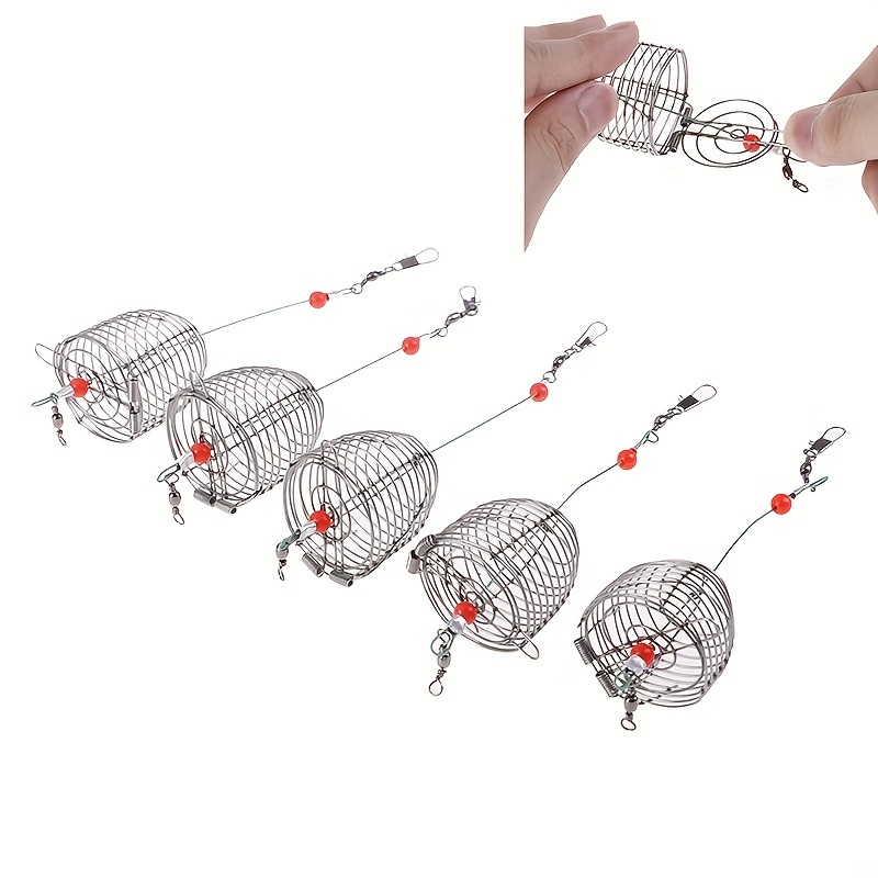 Durable Wire Fishing Lure Cage Securely Holds Fish Bait - Temu
