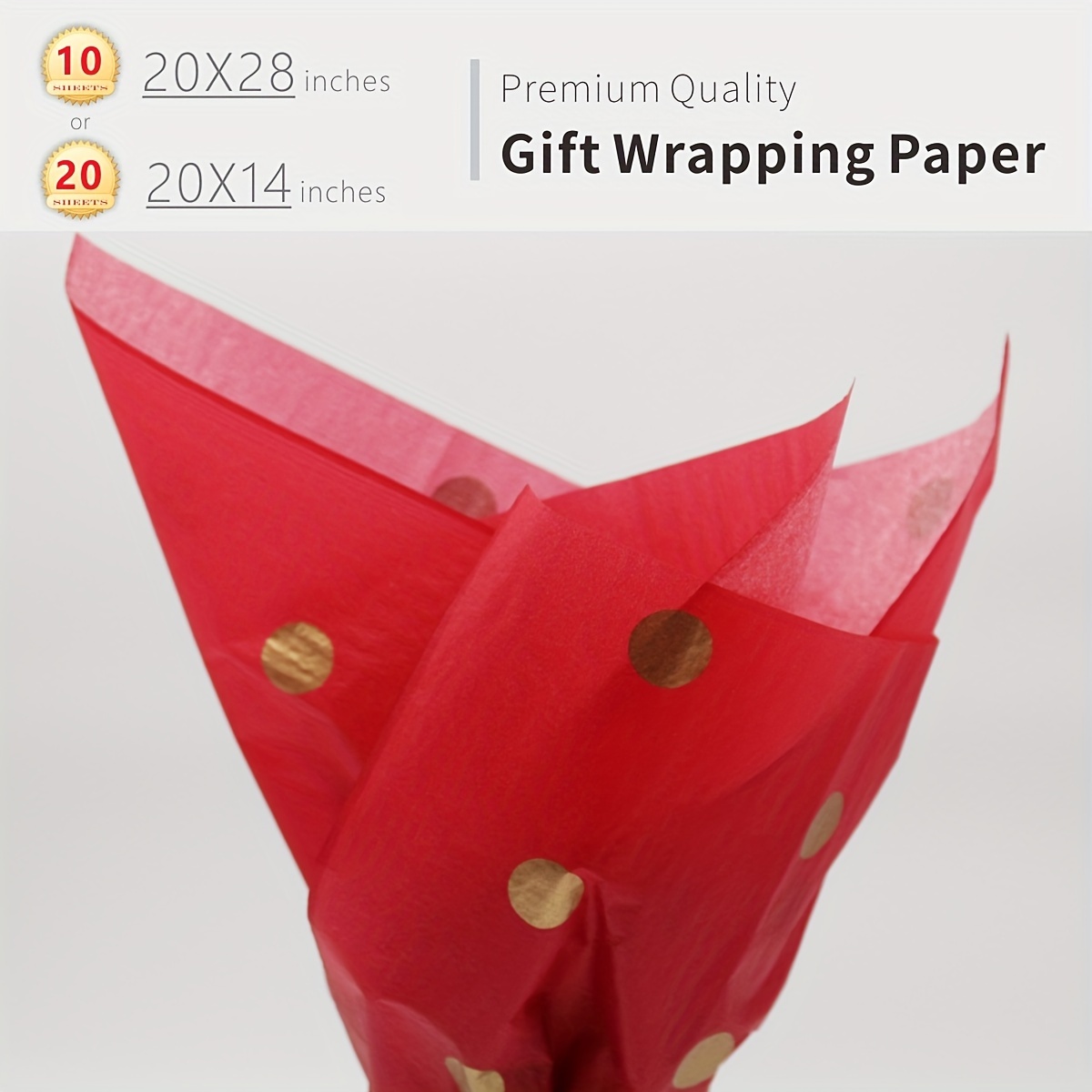 Premium Bright Birthday Gift Tissue, 8 Sheet Packs