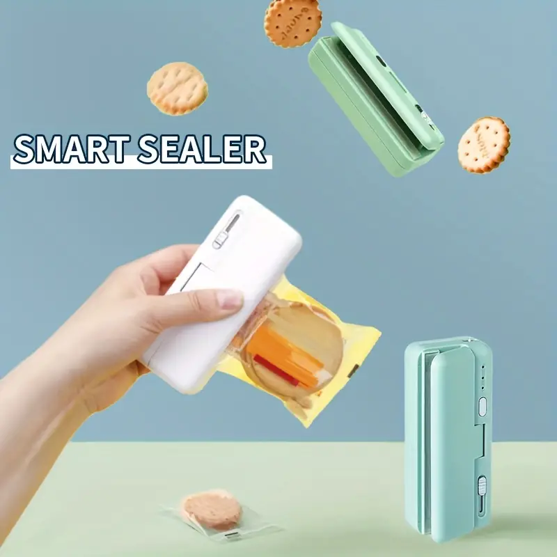 Mini Bag Sealer Portable Food Seal Machine For Plastic Bags - Temu
