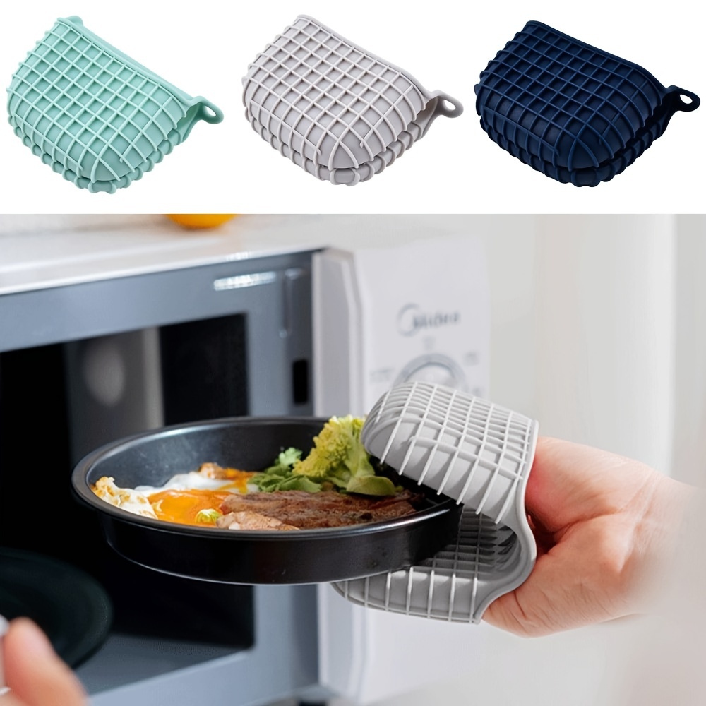 Silicone Anti-scalding Oven Gloves Mitts Kitchen Silicone Gloves Tray Dish  Bowl Holder Baking Insulation Hand Clip