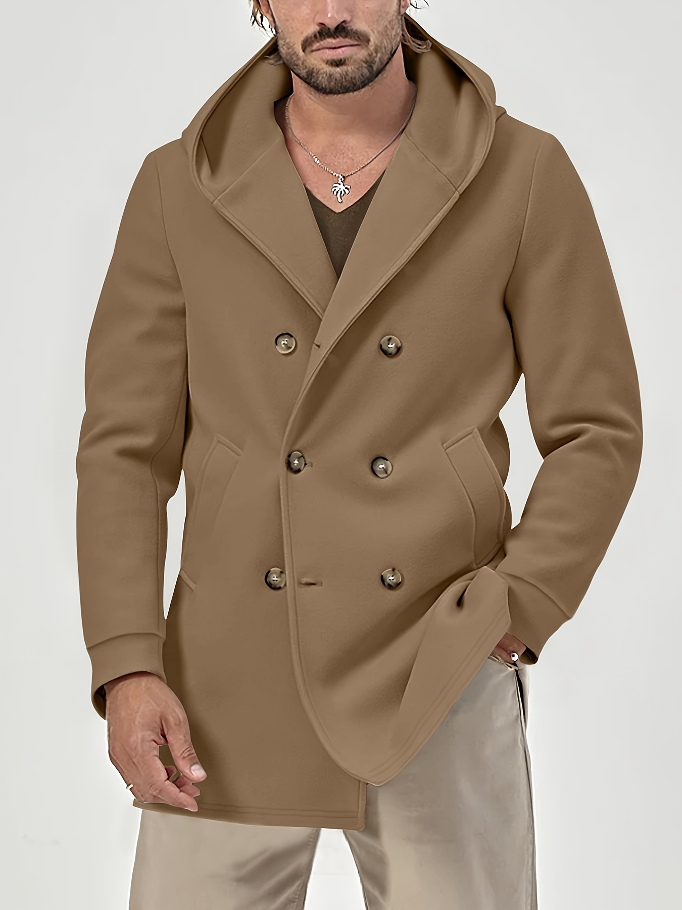 Windbreaker trench 2024 coat mens