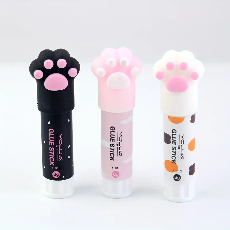 Cute Cat Claw Solid Glue Stick Perfect For Students - Temu