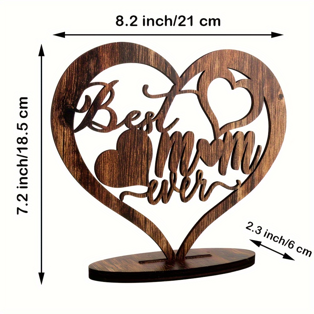 Wooden Ornament Mom Plaques Birthday Gifts For Mom From Son - Temu