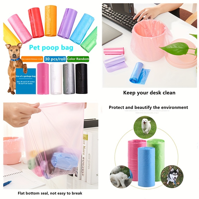 30pcs/roll Thicken Desktop Small Garbage Bags Household Car Mini