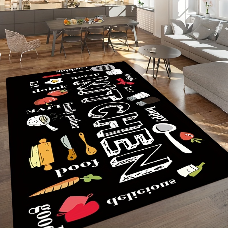 Anti-fatigue Non-slip Kitchen Floor Mat - Waterproof, Dirt-resistant,  Machine Washable, Perfect For Laundry, Bathroom, And Living Room - Enhance  Room Decor - Temu