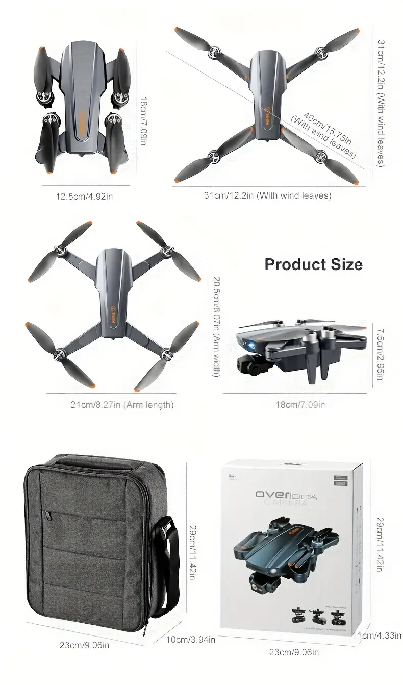 rg106 three axis self stabilizing gimbal with two batteries professional aerial drone 1080p dual camera gps positioning auto return optical flow positioning brushless motor hd image transmission foldable quadcopter with storage backpack beautiful color box christmas thanksgiving halloween gift details 18