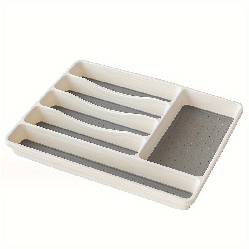 Antimicrobial Classic Large Silverware Soft Grip Tray Non - Temu