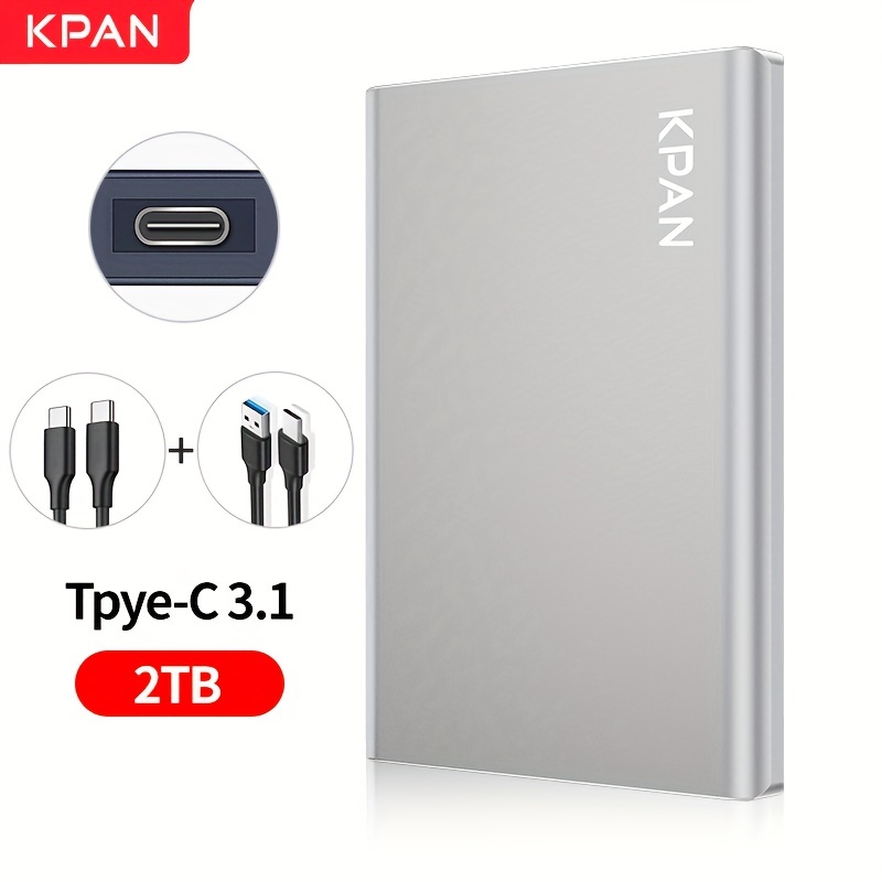 Kpan Usb 3 0 External Hard Disk Drive 2tb 500g Disco Duro - Temu