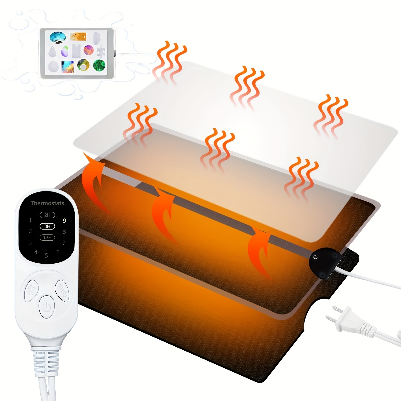 Faster Curing Resin Heating Mat - Lightweight Quick Dryer - Epoxy