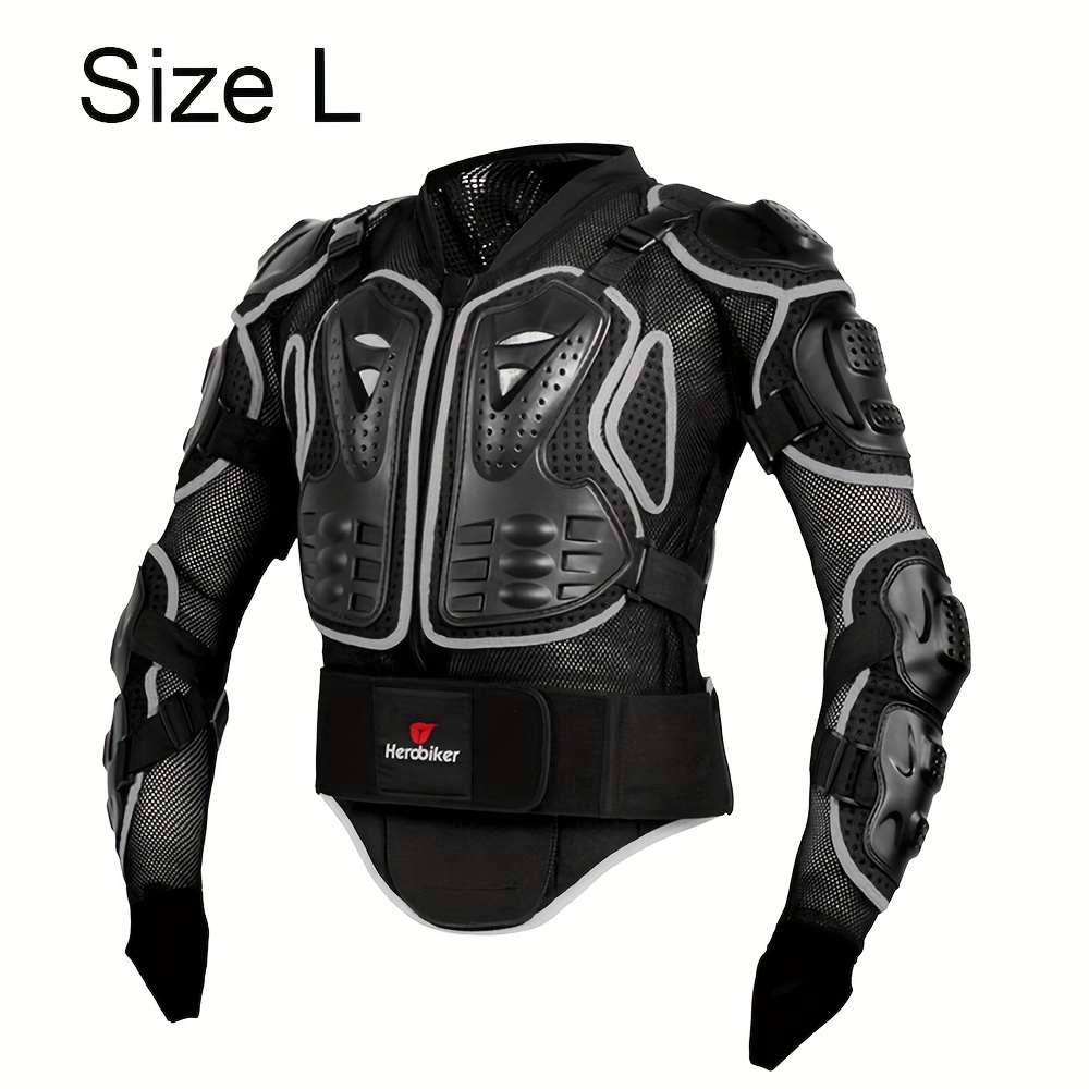 HEROBIKER Motorcycle Full Body Armor Jacket spine chest protection gear  Motoc