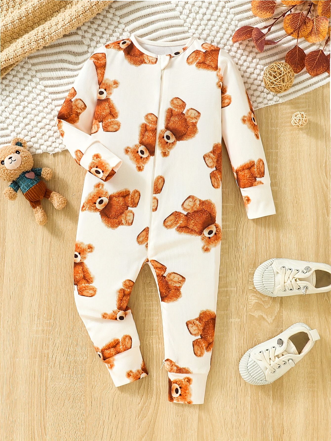 Pijama Polar Disfraz Mono Enterito Polar Bebés 0 A 6 Meses