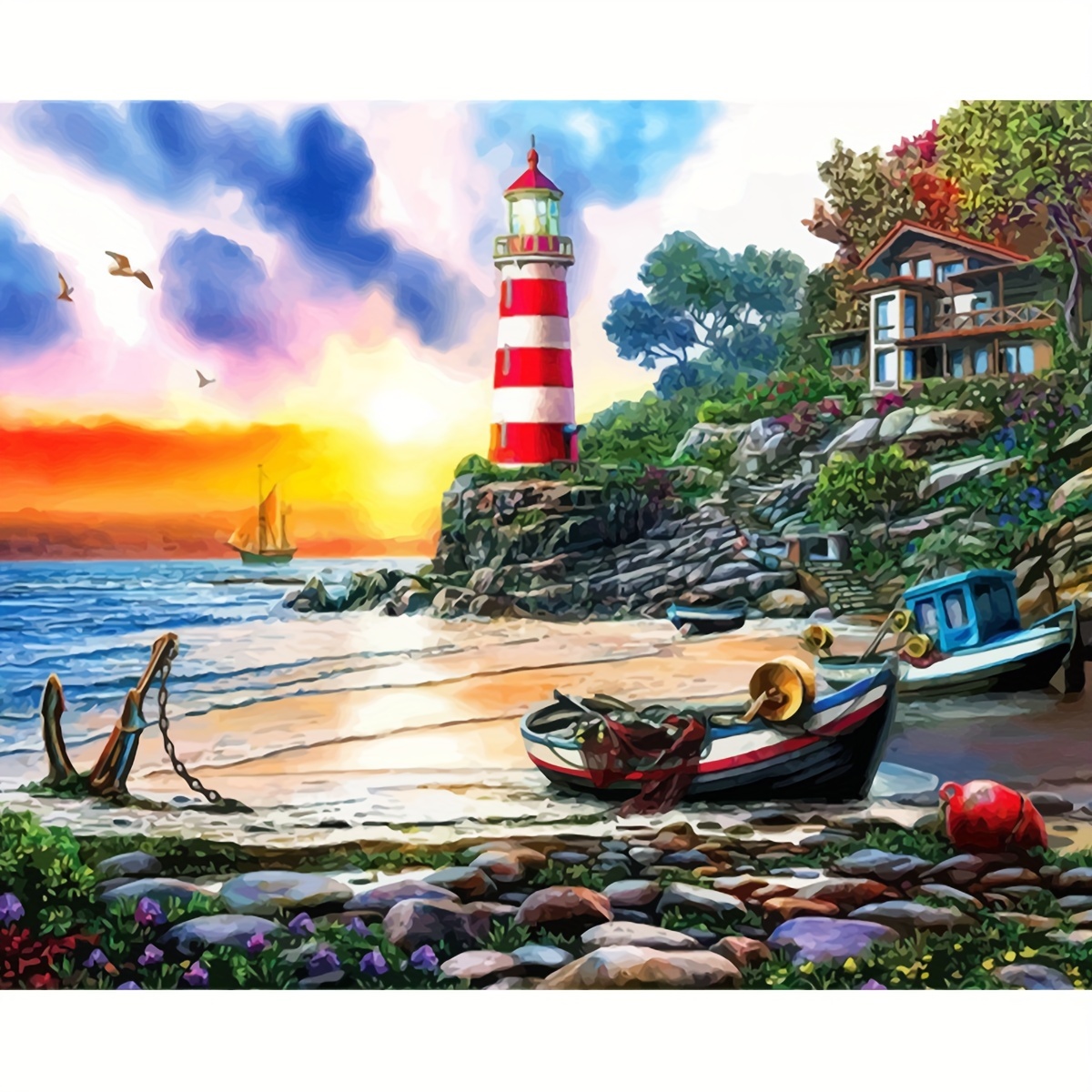 Le bricolage la peinture par numéros Puzzle pour les adultes le paysage des  peintures acryliques Seaside Bricolage cadeau décors d'accueil de l'art  mural - Chine Jigsaw Puzzle Seaside et puzzle de la