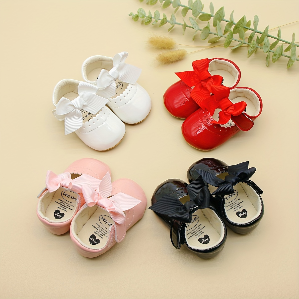 Trendy Cute Bowknot Shoes Baby Girls Comfortable - Temu