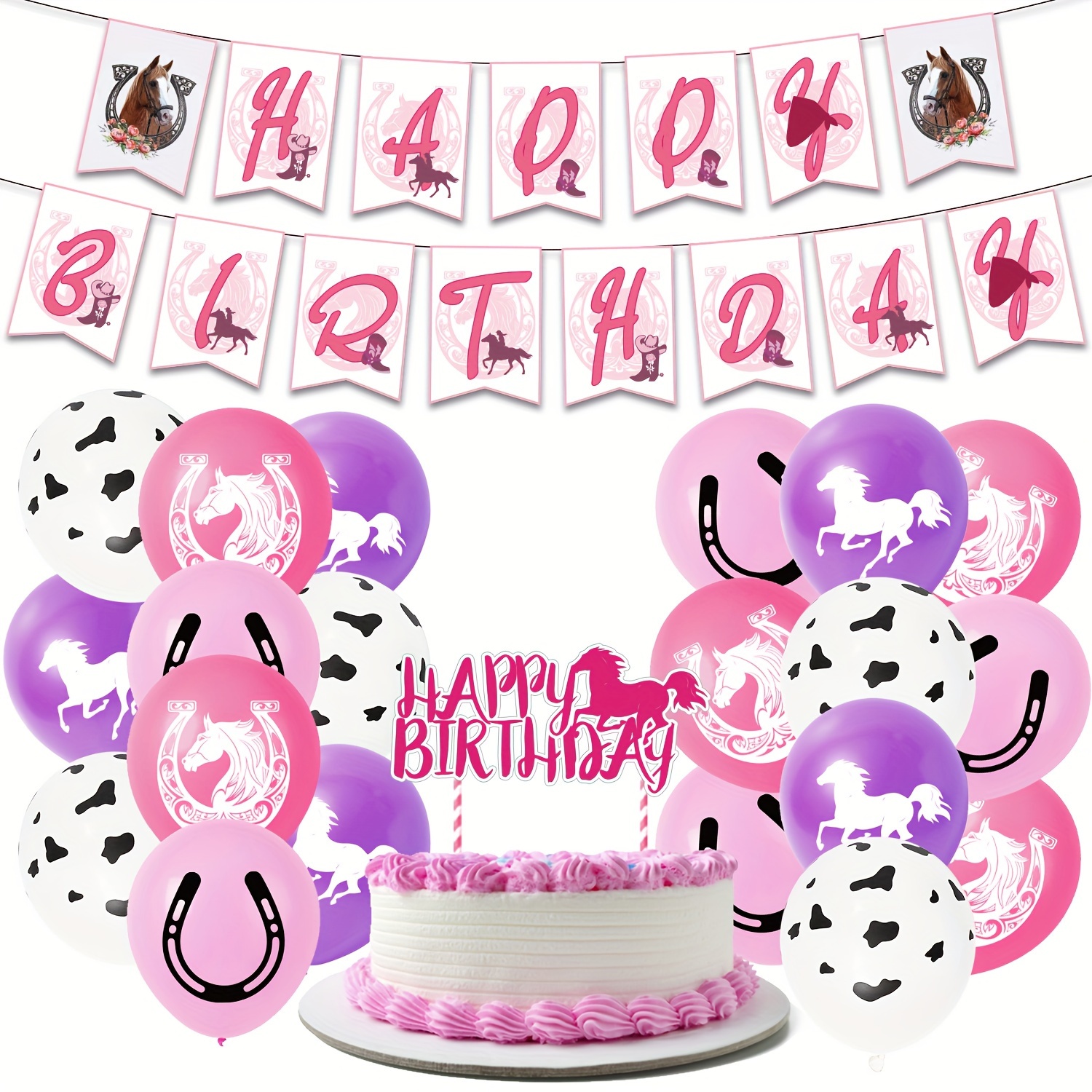 Cow Birthday Party Supplies For Girl - Temu