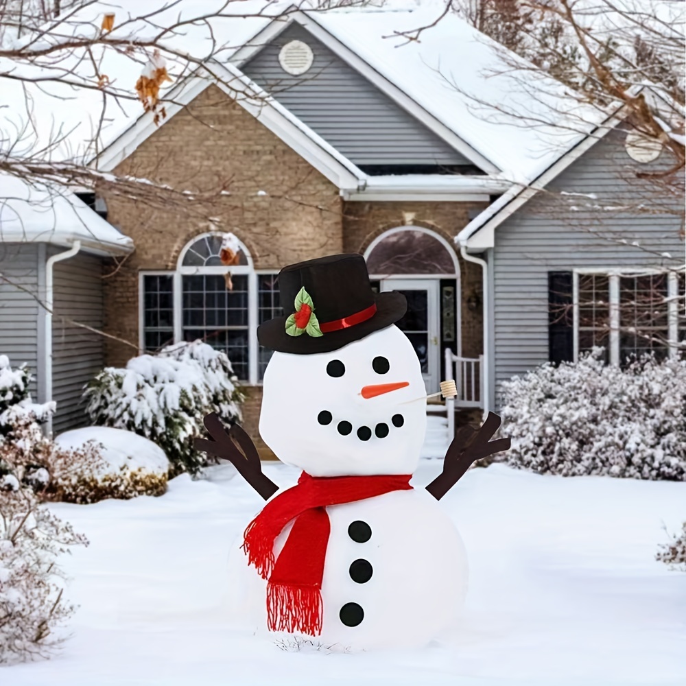20PCS Mini Snowman Making Christmas DIY Decorating Kit for 2-4Y Unisex  Toddler, Build & Decorate Your Snowman