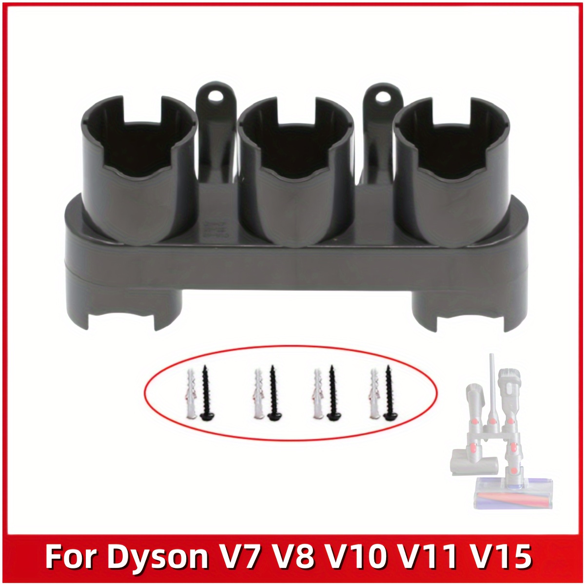 

Storage Bracket Holder For V7 V8 V10 V11 V15 Vacuum Cleaner Attachment Brush Stand Tool Nozzle Base Holder
