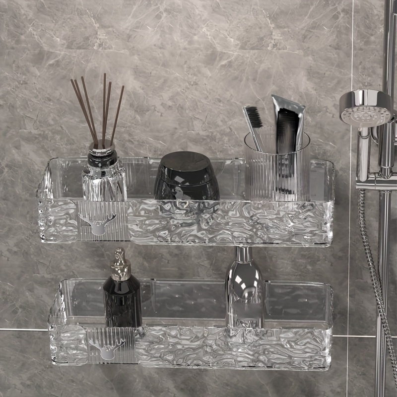Avalisse Metal Adhesive Bathroom Shelves