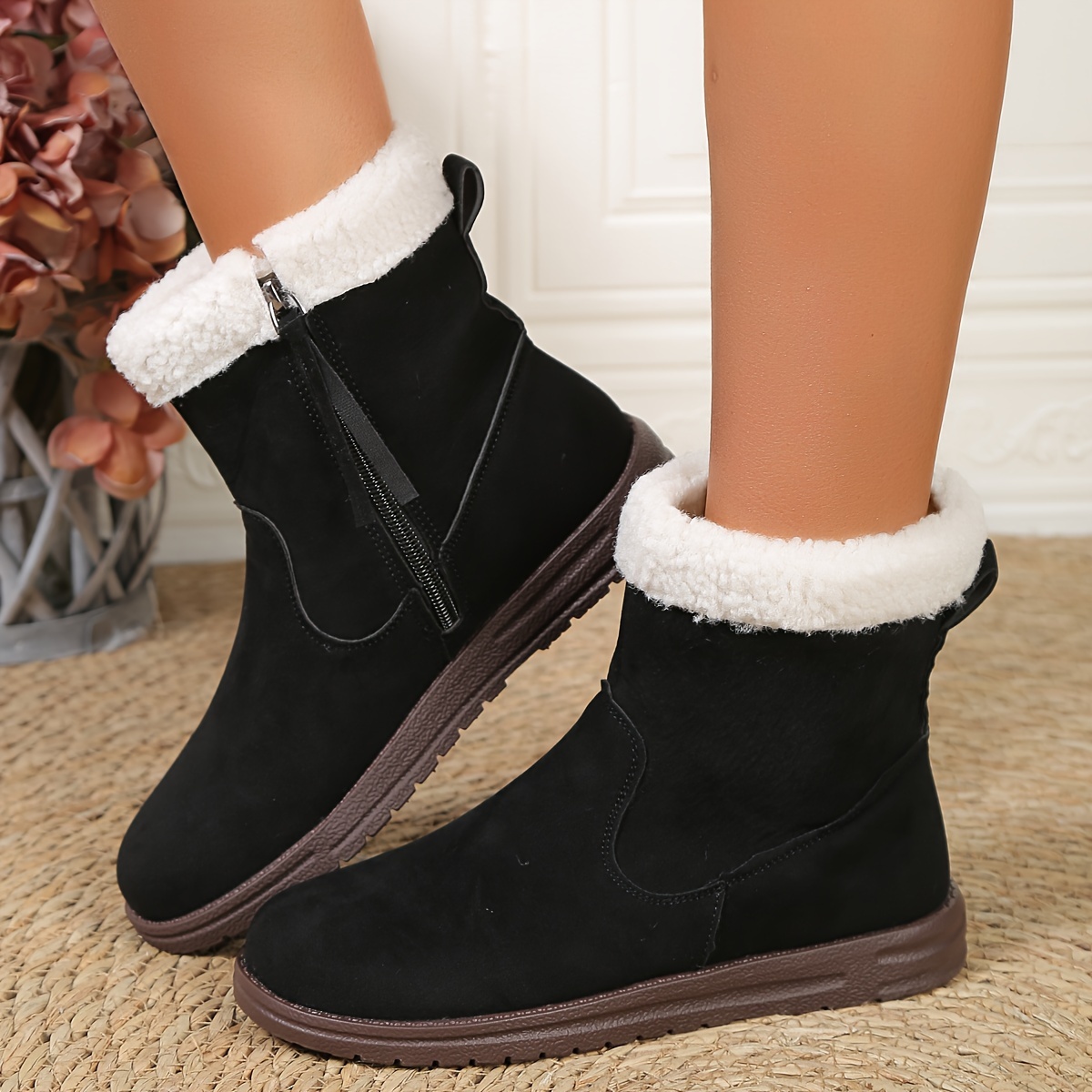 Fur lined calf outlet boots