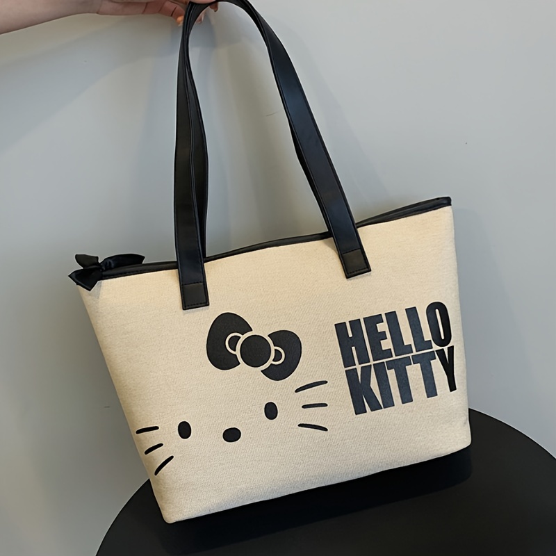 Hello Kitty Gray Tote Bags for Women