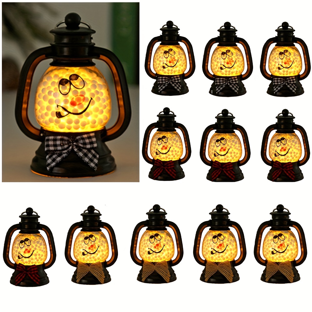 Dropship Vintage LED Halloween Candle Lantern Halloween Lantern,Mini Lantern  Decorative Lights Vintage Hanging LED Small Candle Lanterns Gifts For Indoor,Outdoor,Table,Party  Pumpkin Witch Castle Decoration to Sell Online at a Lower Price