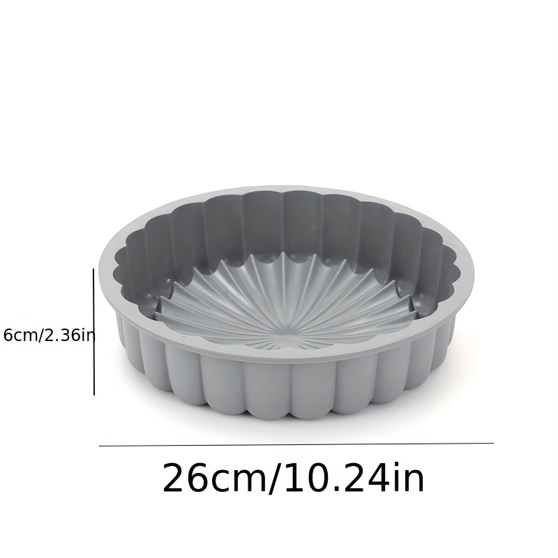 1pc Silicone Cake Pan Non Stick Round Cake Molds For Baking - Home &  Kitchen - Temu