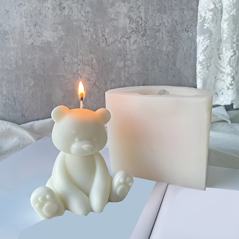 Cute Bear Candle Mold-chubby Bear Aromatherapy Mold-three Bears
