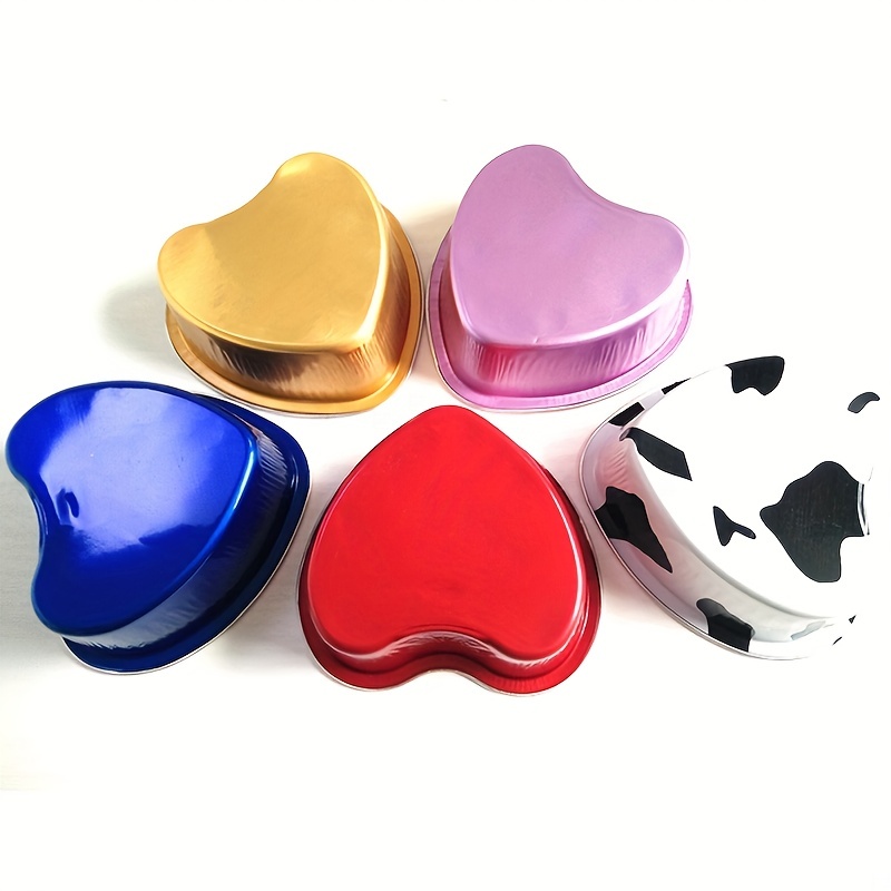 Heart Shaped Cake Pans mini Cake Pans With Lids red Gold Cow - Temu