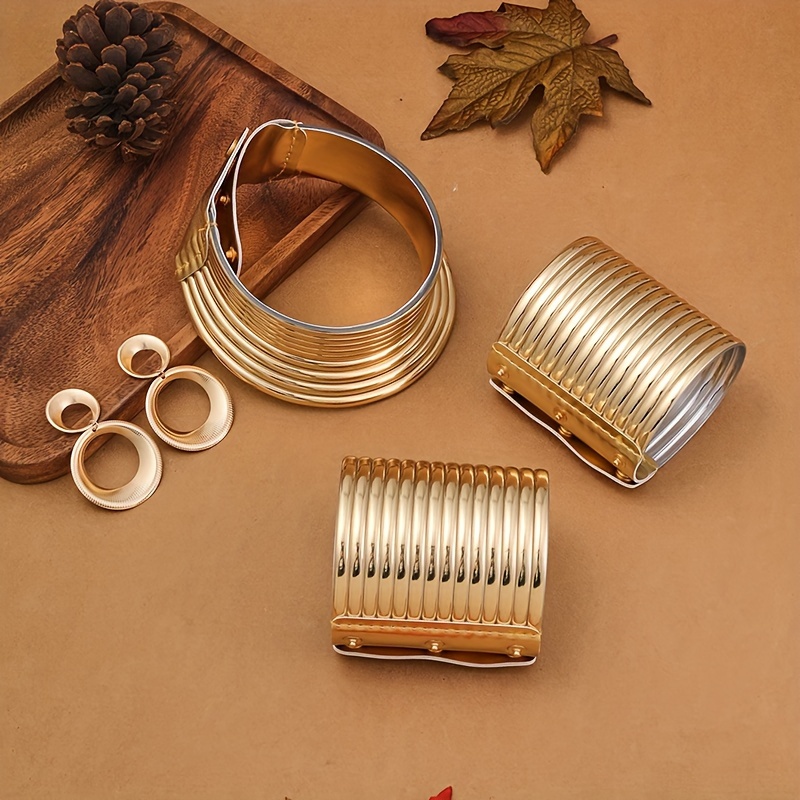 Bulckrew Gothic Schmuck Set 4-teilig - Samt Choker Mit Maske, Armband & Ohrringen In Schwarz