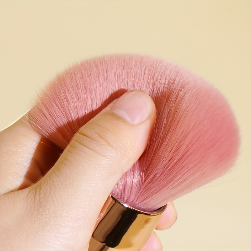 Soft Mushroom Head Blush Brush - Fluffy Loose Powder Brush For Nail Art And  Makeup - Dust Powder Remover And Cleaner - Soft Kabuki Brush For Flawless  Application - Temu