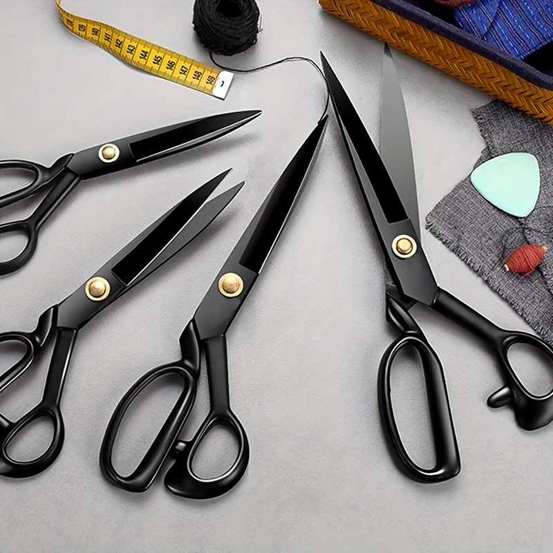 9.5” Sharp Fabric Scissors, All Purpose Heavy Duty Titanium Coated Premium  Forge 711181374568