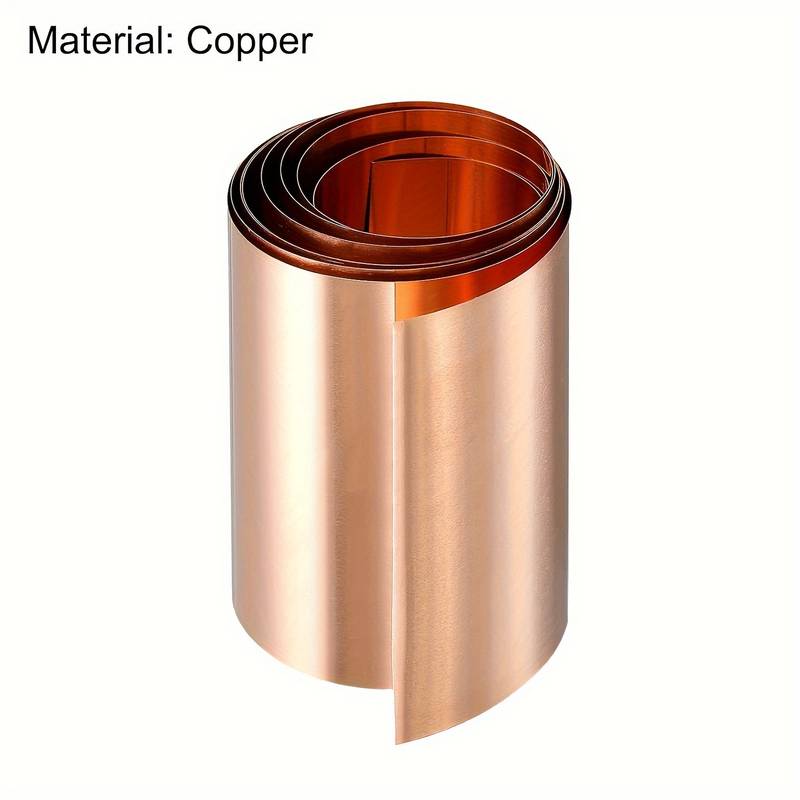 Rouleau De Feuille De Cuivre 99.9% - 2000x150x0.02mm - Pour Bricolage, électricité, Décoration