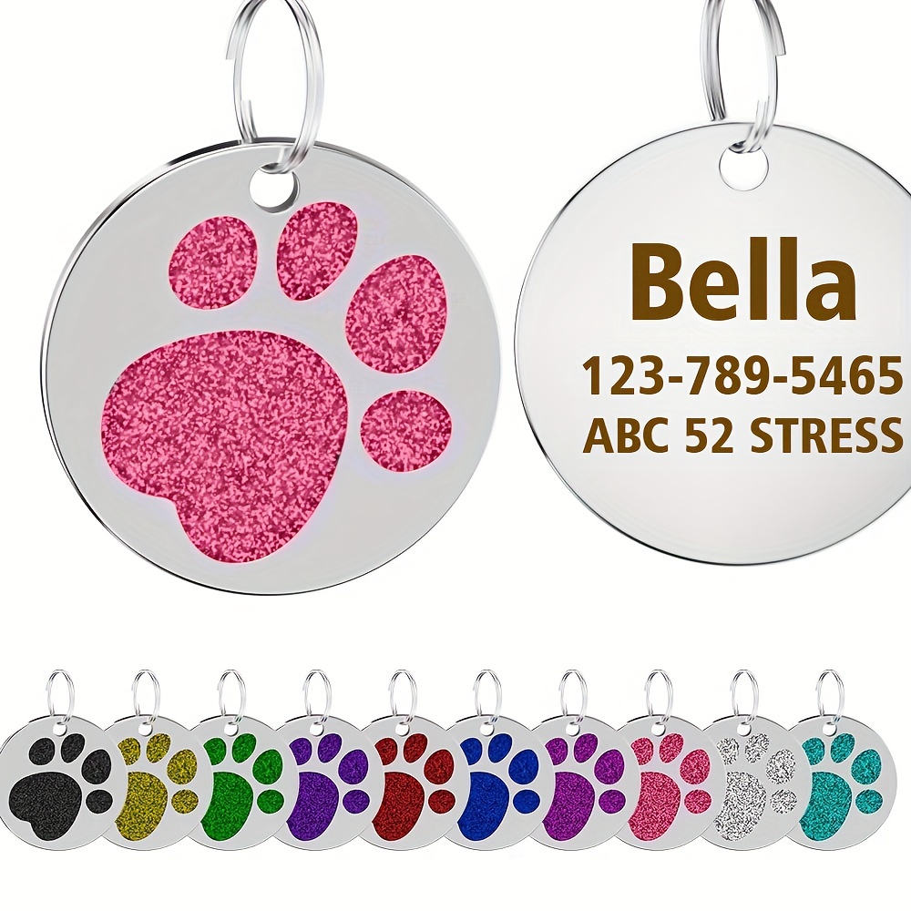 32pcs Sublimation Blank Dog Tag Keychain Bone Shaped Double Sided Resin Key Chain Ring for Dogs Cats Pet ID Tag,Temu