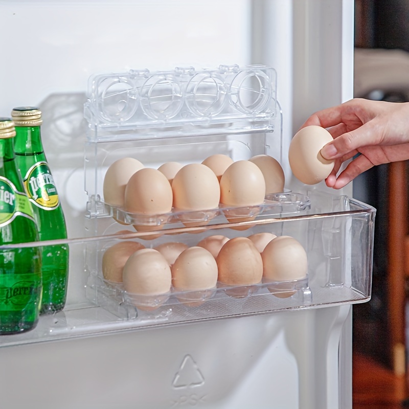Boîte de Rangement Automatique pour Œufs - Organisateur Cuisine Comptoir &  Réfrigérateur