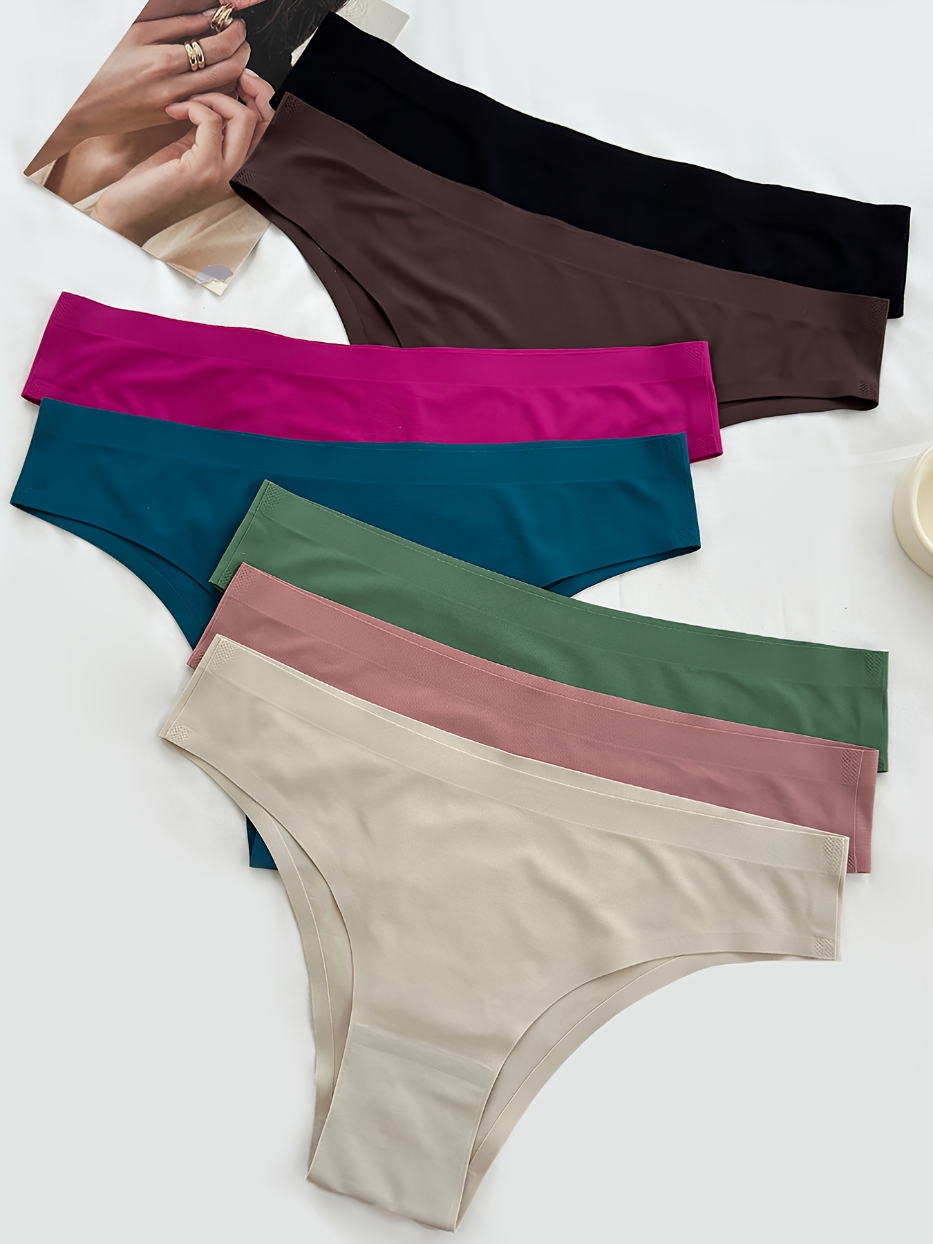Seamless Thongs Women Low Waist Thong Underwear Women's - Temu Japan