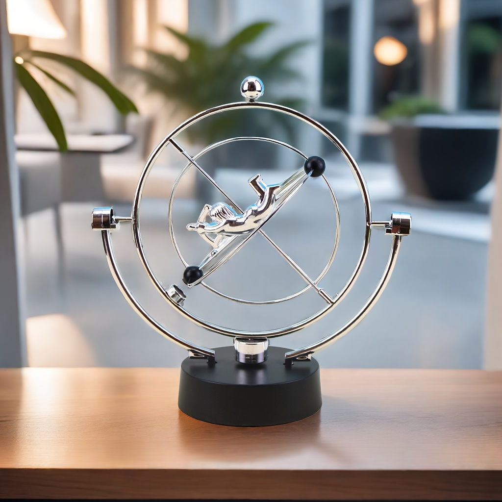 Pendule Chaotique en Métal avec Mouvement Perpétuel Magnétique, Accessoire  de Newton Artisanal