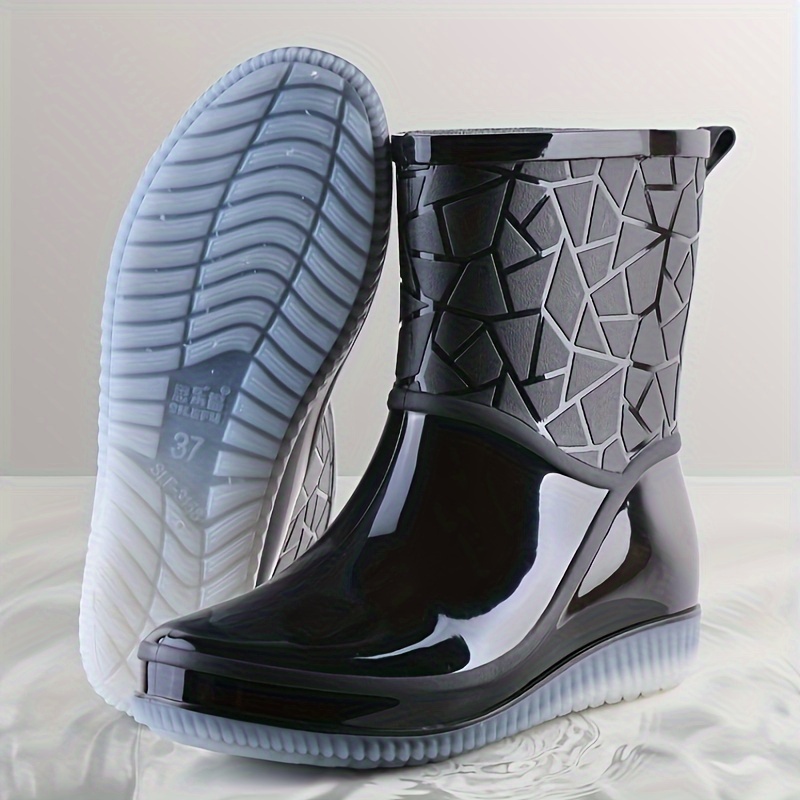 Botas Lluvia Plataforma Mujer Zapatos Impermeables - Temu