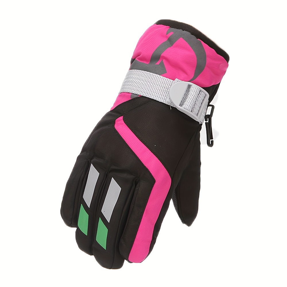 1 Par Guantes Esquí Niños Niñas, Guantes Esquí Impermeables Prueba Viento  Invierno Senderismo Aire Libre - Joyería Accesorios - Temu Mexico