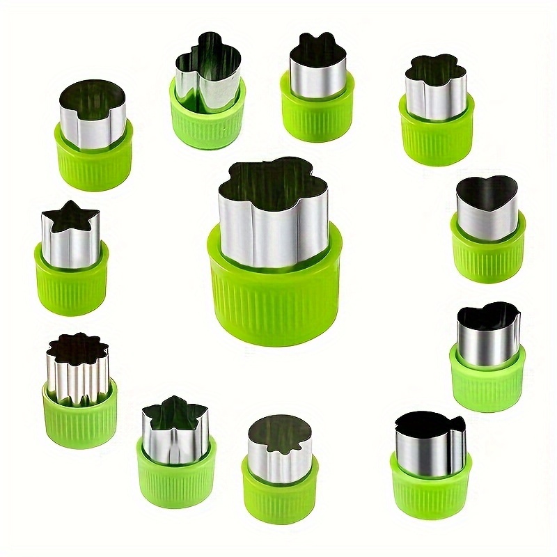 Vegetable Cutter Shapes Set Stainless Steel Cookie Cutters - Temu