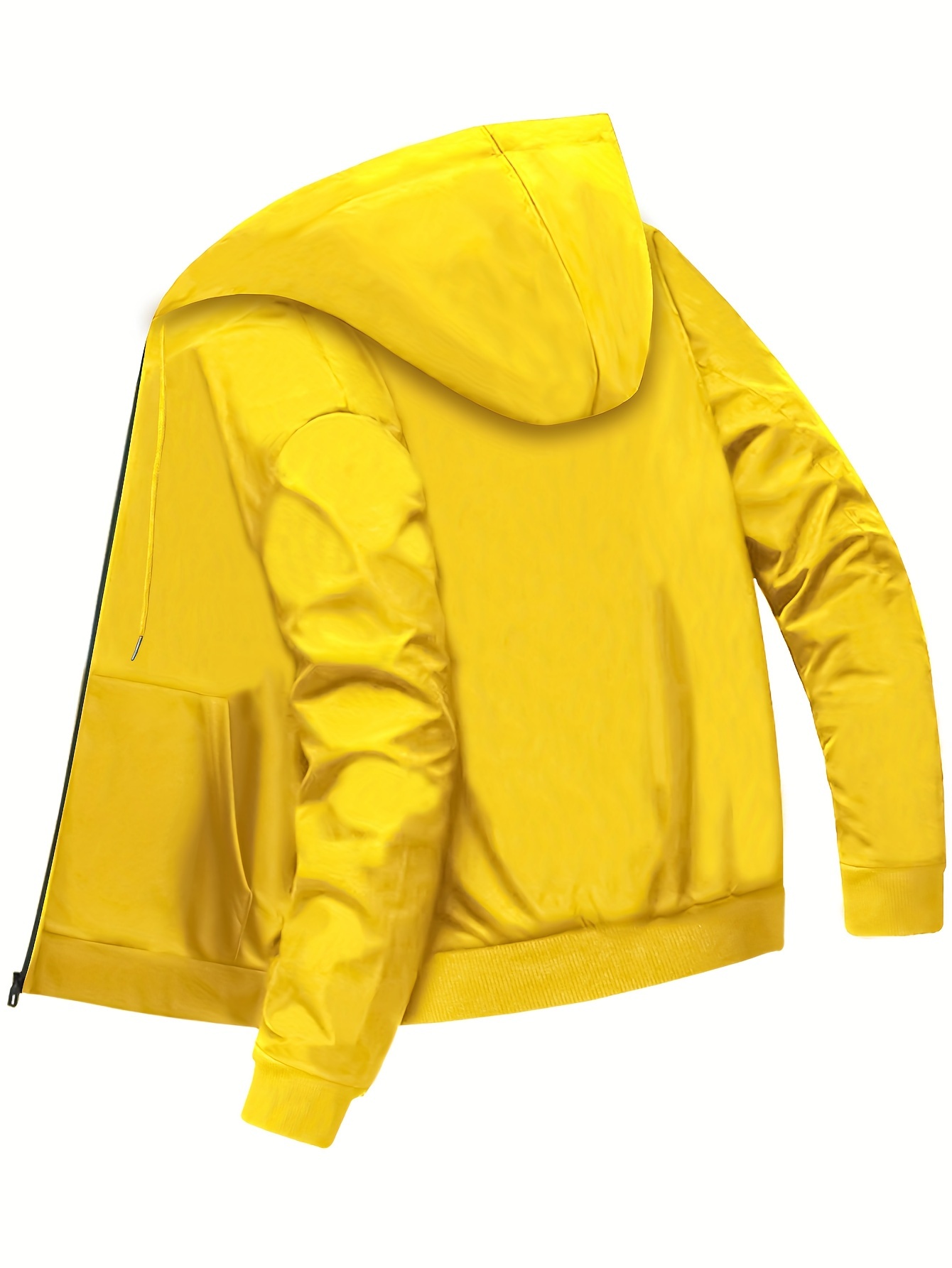 Ovticza Soccer Hoodies for Men Lightweight Drawstring Pocket Hooded Thin  Long Sleeve Solid Color Pullover Cute Sweatshirt Men Yellow 3XL 