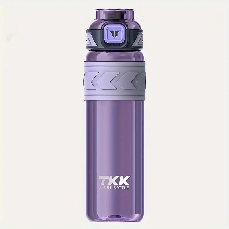 Tkk Large Capacity Sports Water Bottle With Straw Leakproof - Temu