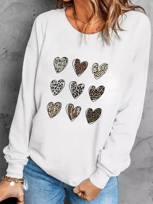Women Sweatshirts With Heart - Temu