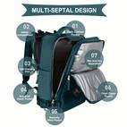 multi pocket carry on travel backpack flight approved gym bag with shoe compartment waterproof laptop school bag