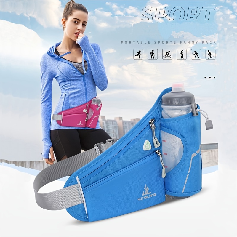 Sac de ceinture de bouteille d'eau de course à pied de sport,  porte-bouteille d'eau étanche multifonctionnel, équipement de voyage de  forme physique e