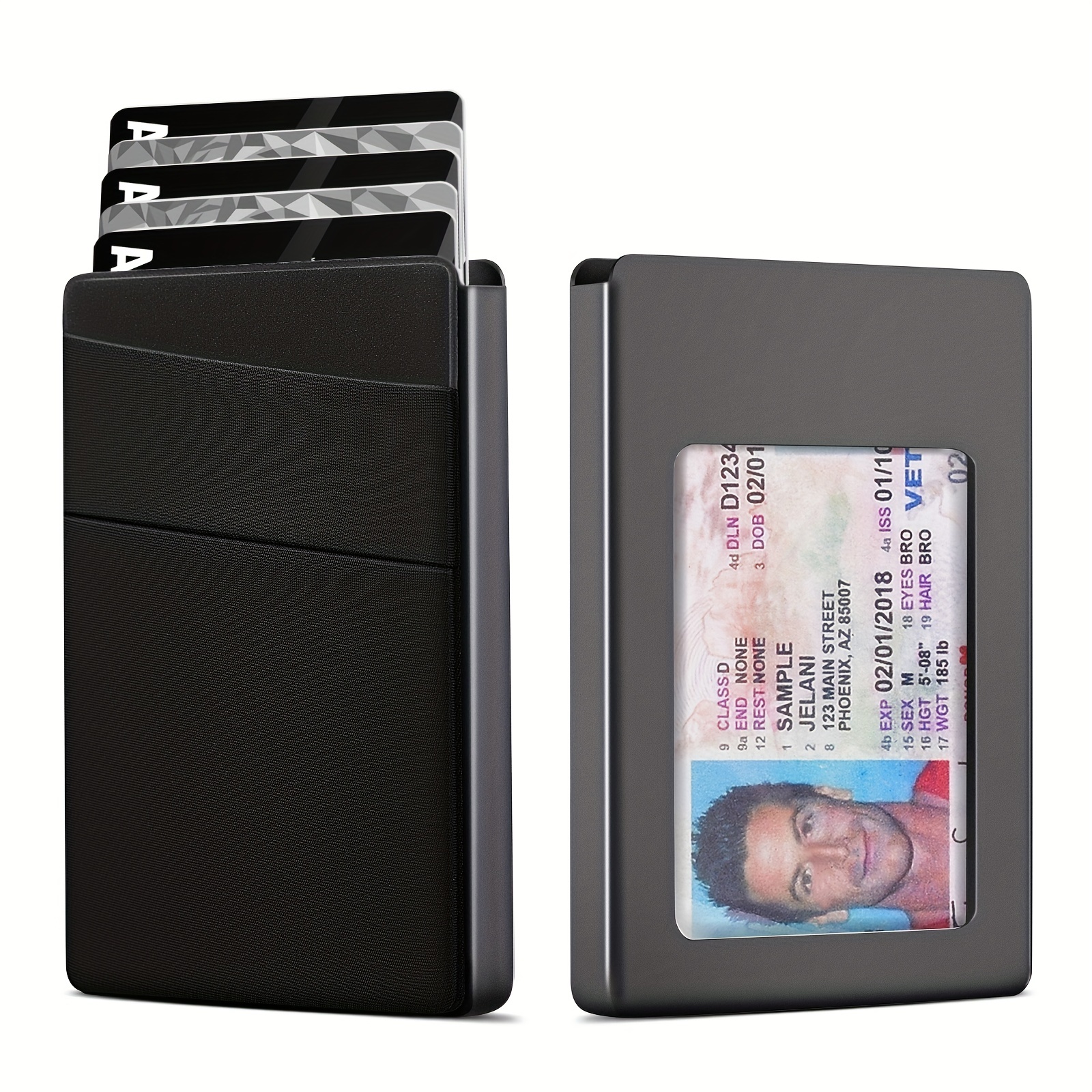 Karakoram2 Smart Slide Card Holder Wallet  RFID Slim Leather  Credit/Business Card Wallet