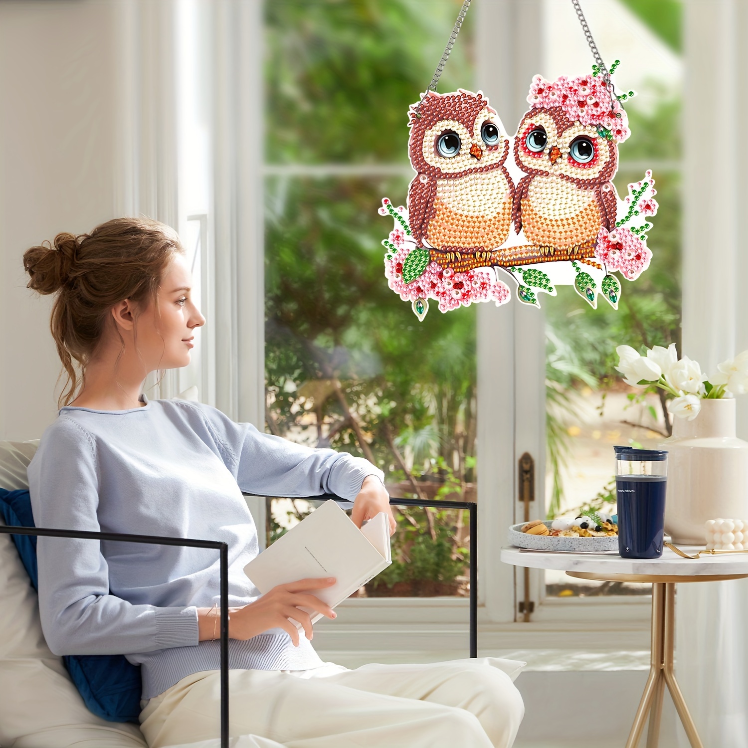 Simple Creative Cute Ins Owl Diamond Painting Diy Handmade - Temu