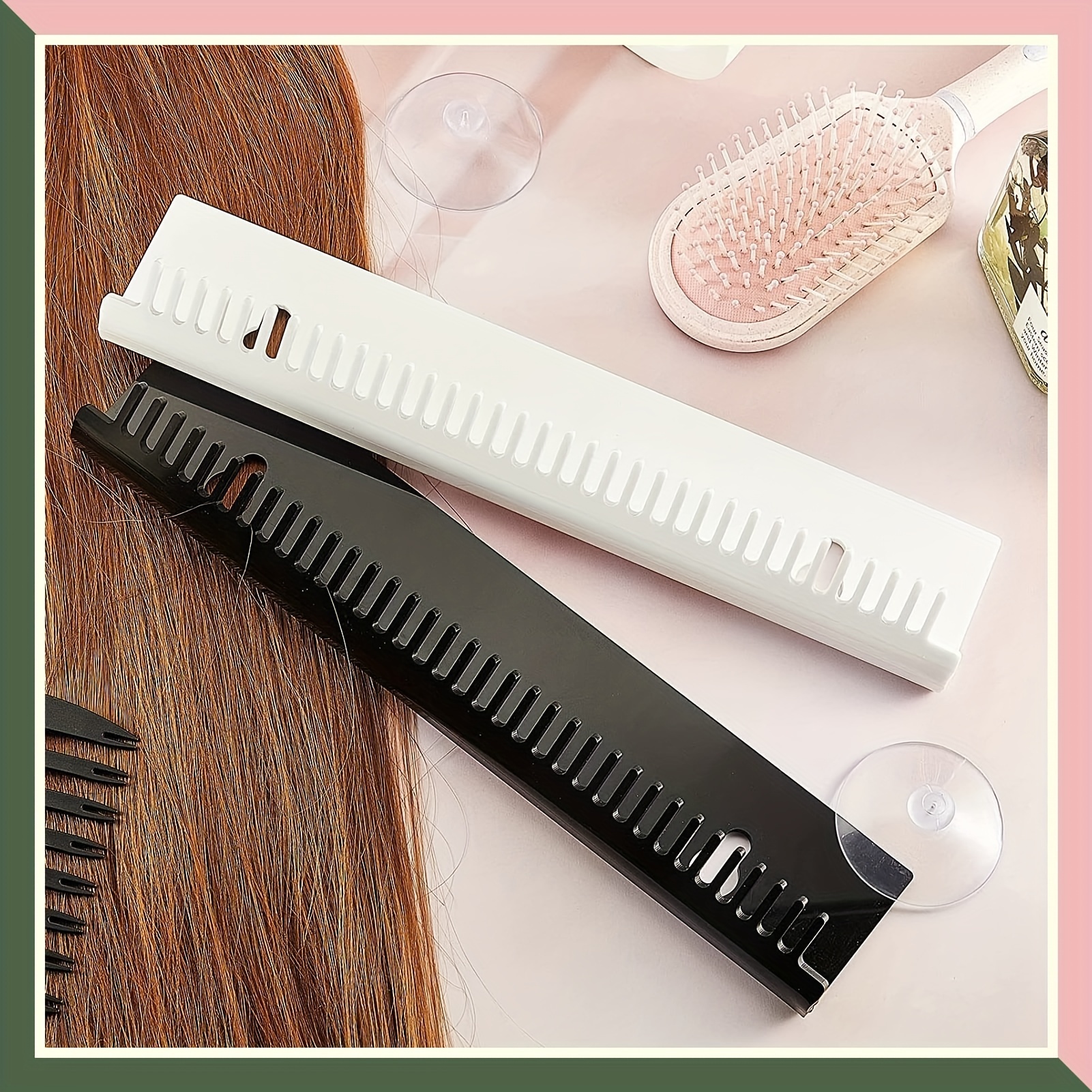 2 Pieces Hair Extension Holder Acrylic Hair Color Rack Display Hair  Extensions Stand Organizer Lightweight Portable Storage Wig holder for Hand  Tied Weft Full Bundle Tool Hair Styling Weave Wash Color