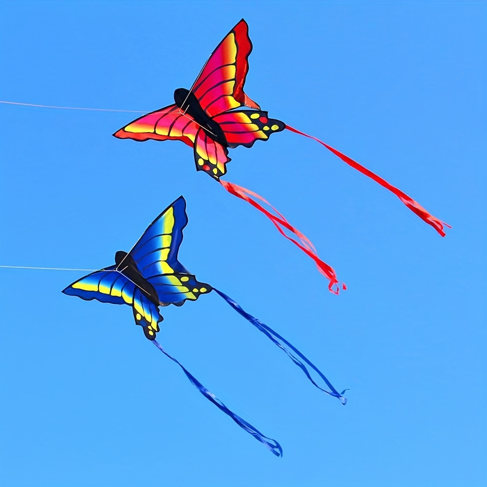 Kite for Easy to Fly Beach Kites 2 Colors Beautiful Butterfly Kite