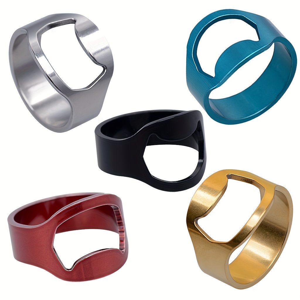 4pcs Stainless Steel Ring Shape Bottle Opener